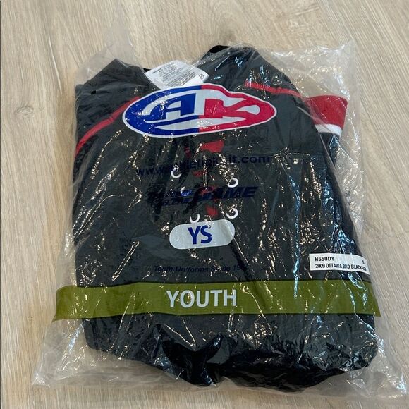 NEW Athletic Knit 2009 Ottawa Senators Pattern Hockey Jersey, Youth Size Small - Picture 3 of 3